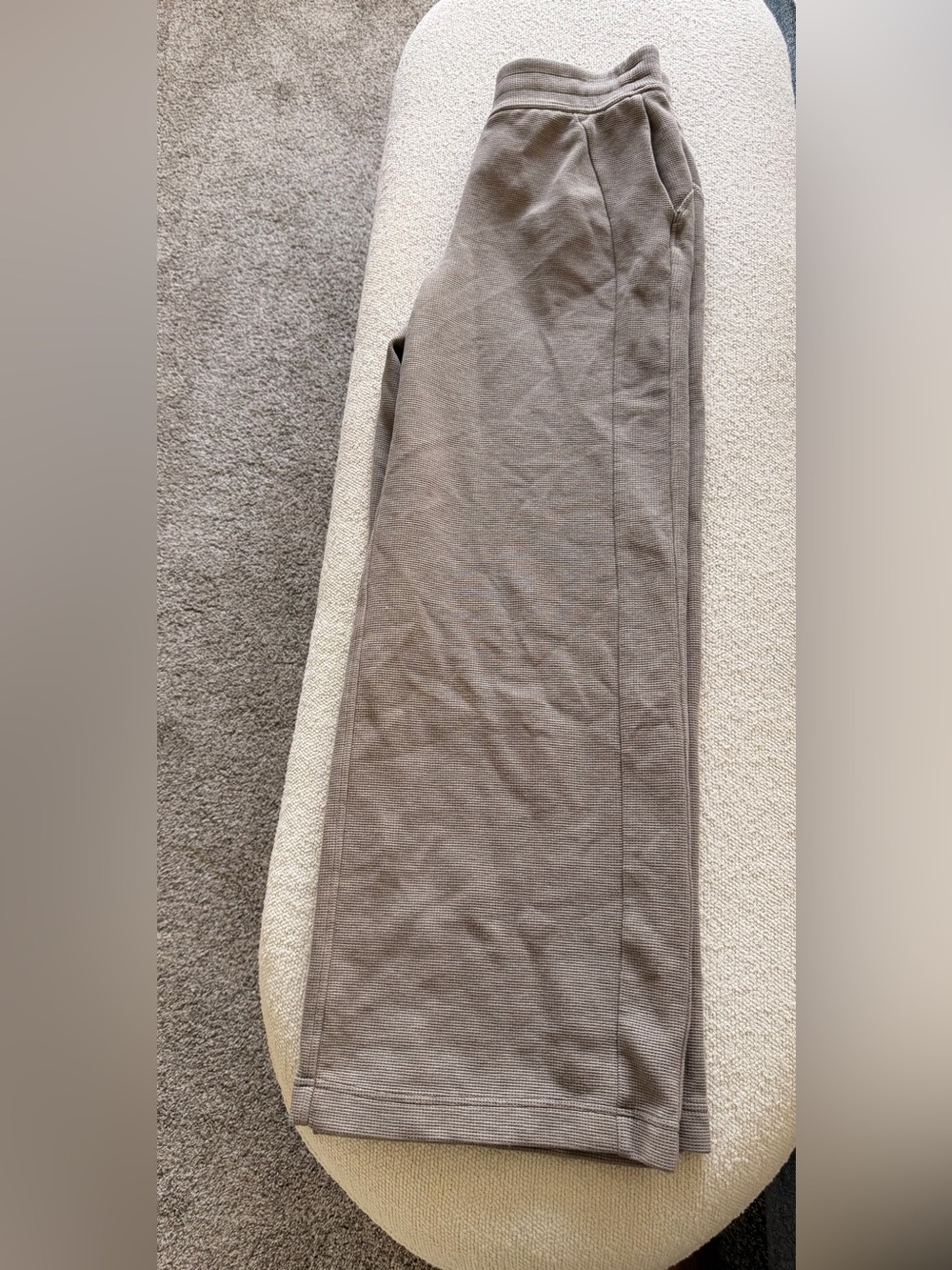 Scuba Mid-Rise Wide-Leg Pant Waffle